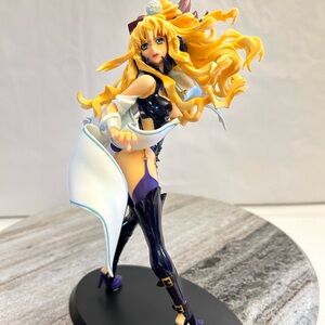 Anime Figure with Flowing Hair and White Coat